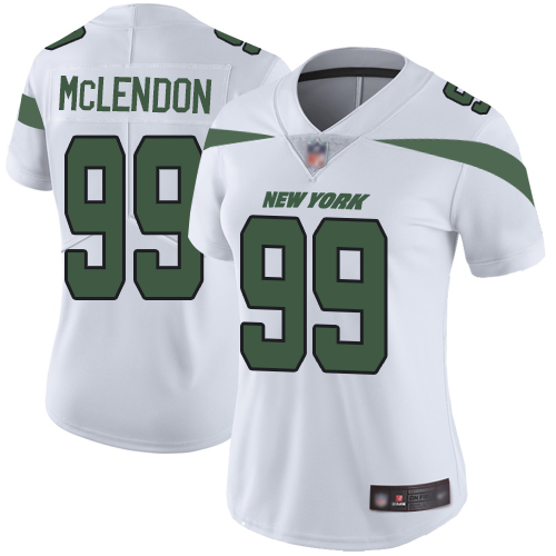 New York Jets Limited White Women Steve McLendon Road Jersey NFL Football #99 Vapor Untouchable